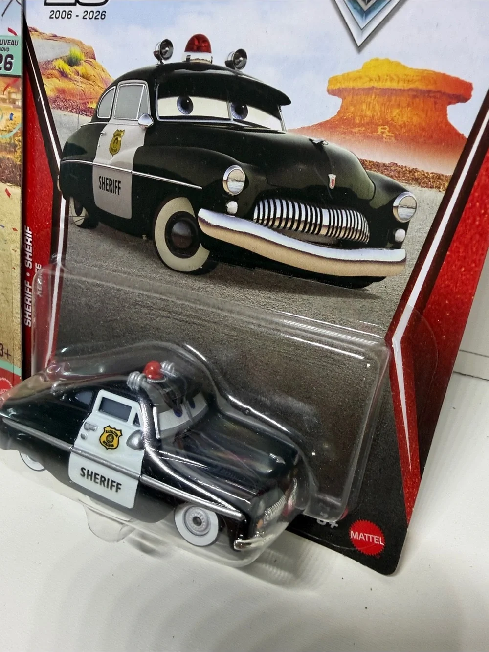 Disney Pixar Cars Lightning McQueen & Sheriff Die-Cast Car Set - Red & Black